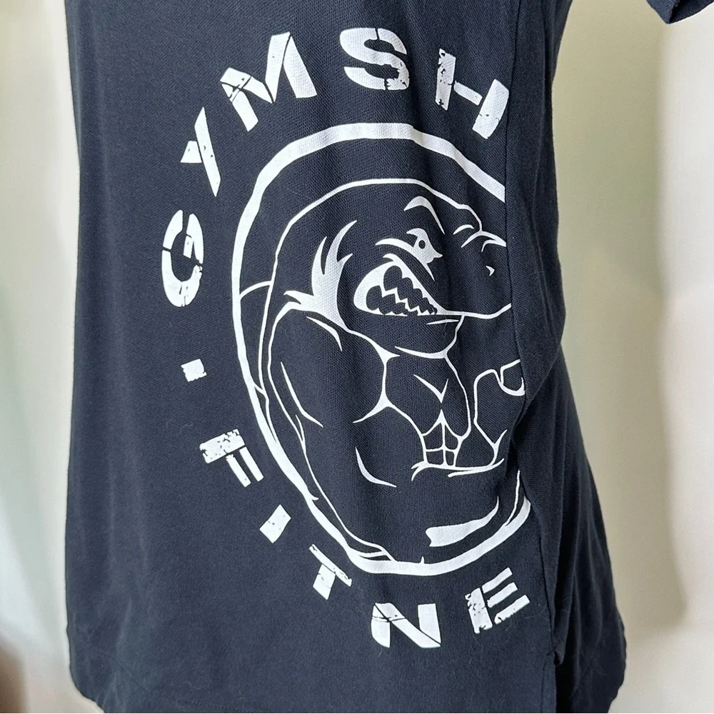Gymshark black legacy fitness longline tee XS